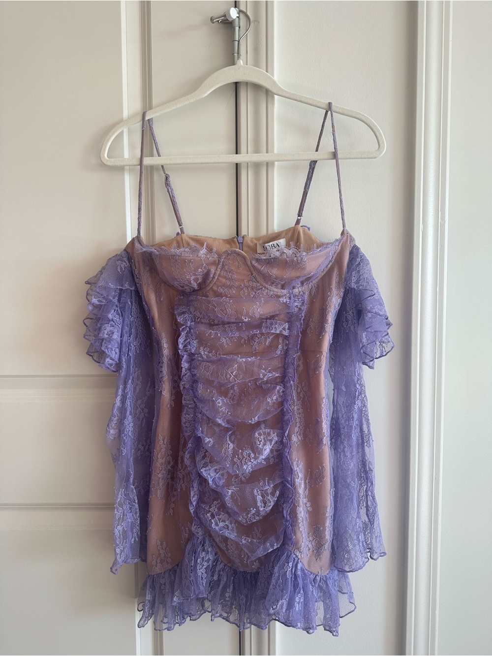 Revolve Lavender Lace Dress